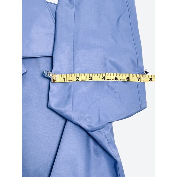 Lauren Ralph Lauren Women Raincoat NWT Size XL Detach Hood French Blue Spring - Picture 16 of 16